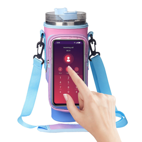 40oz Cup Cover Transparent Touch Screen tumbler cover Neoprene kitchen gadgets